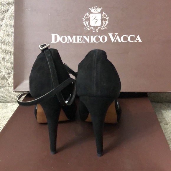 🌺NWT DOMENICO VACCA SUEDE PLATFORM HEELS SIZE 39.5 - Picture 13 of 13